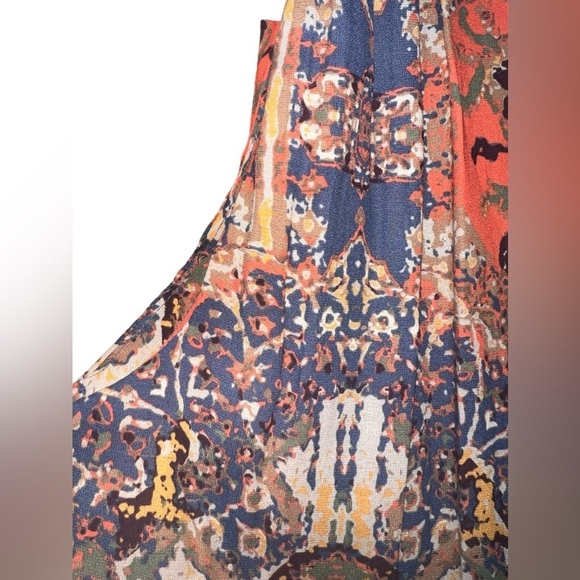 {EUC Free People Darcy Tapestry Tank Top Cropped Size XS} - Picture 3 of 8